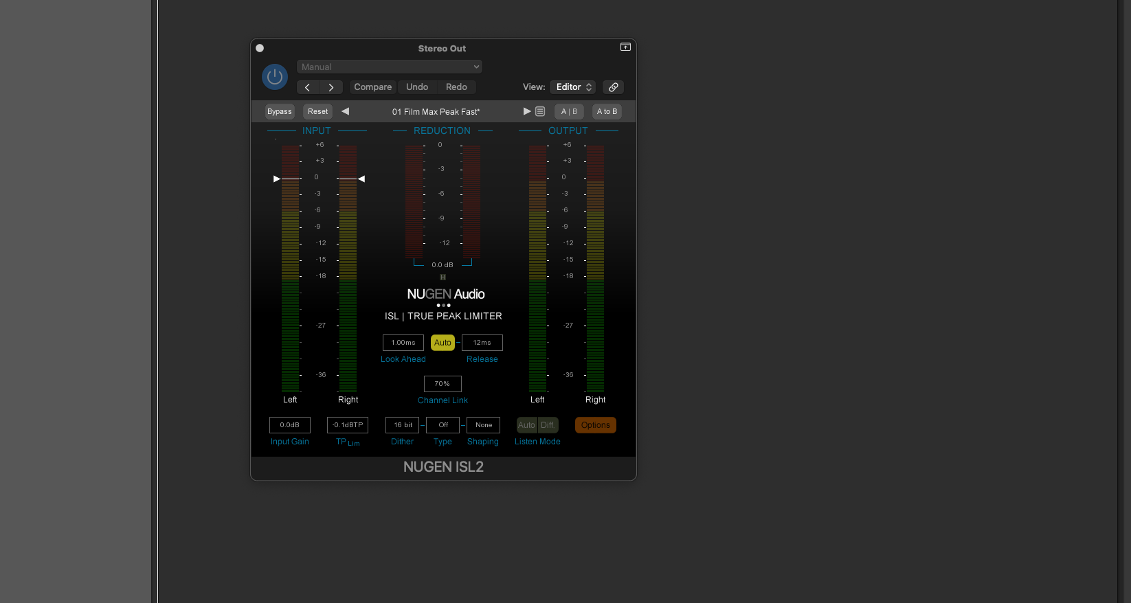 Nugen Audio ISL Precision True Peak Limiter